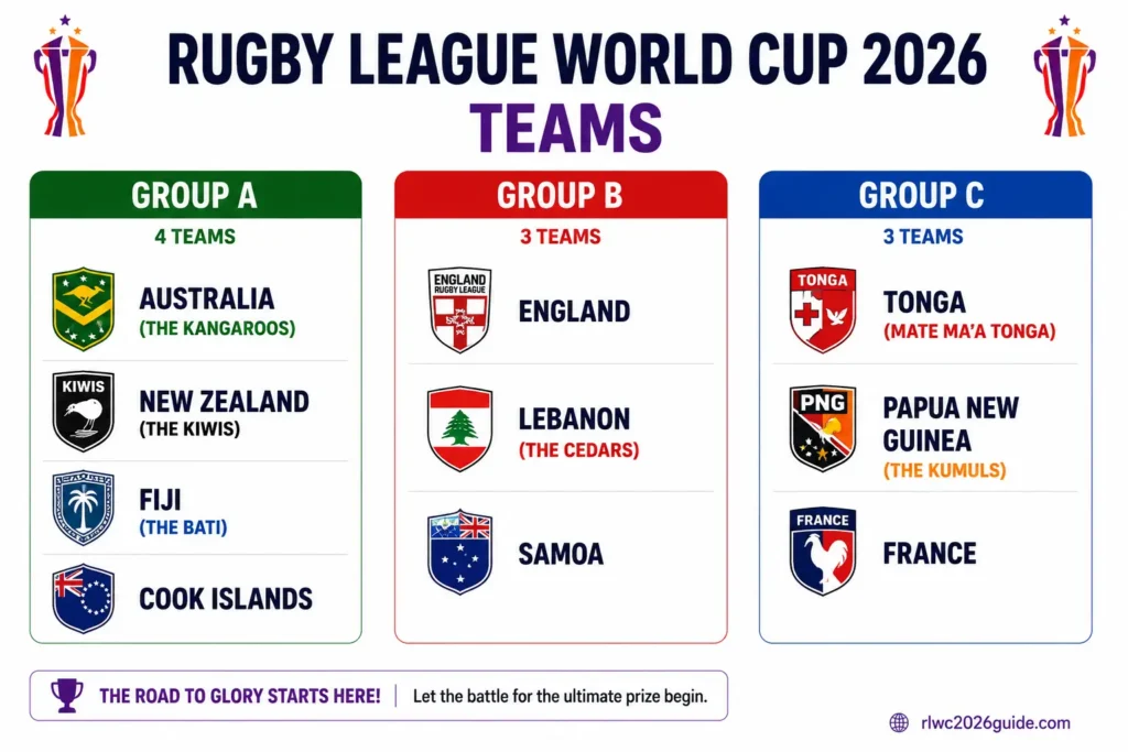 Rugby League World Cup Teams