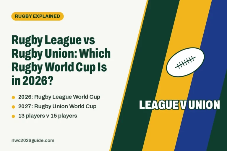 Rugby League vs Rugby Union: Which Rugby World Cup Is in 2026?