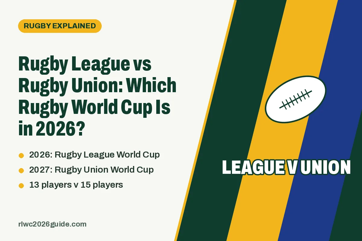 Rugby League vs Rugby Union: Which Rugby World Cup Is in 2026?