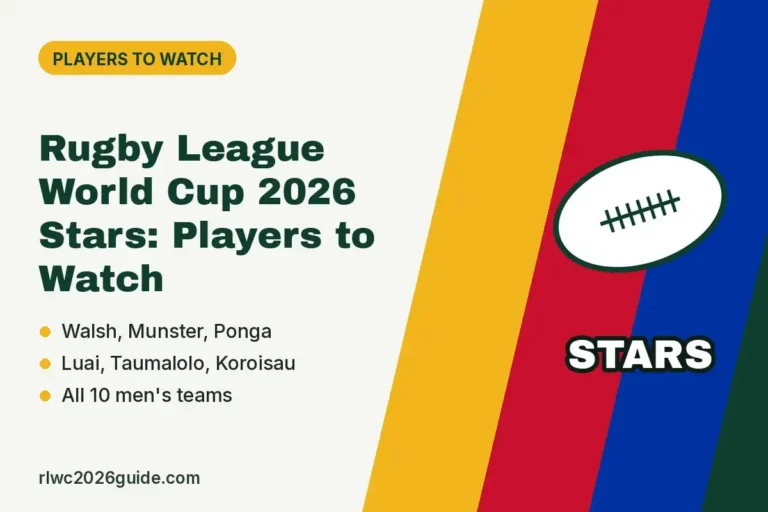 Rugby League World Cup 2026 Stars: Players to Watch